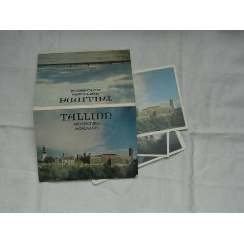 Lot De 12 Cartes Postales Tallinn Architectural Monuments En 3 Langues Dont L'anglais 1980