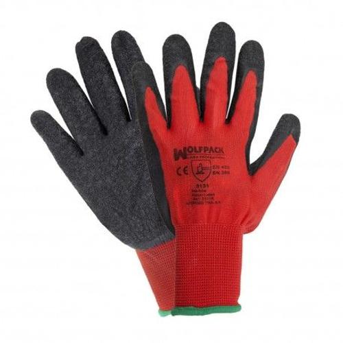 Guantes Latex / Nylon Gripflex Con Colgador Talla 6"