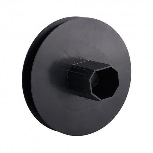 Treuil volet plastique pointe métallique 120x40 mm. Sangle 14 mm.