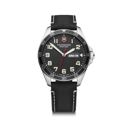 Montre Homme Victorinox Fieldforce En Cuir Noir - 42 Mm