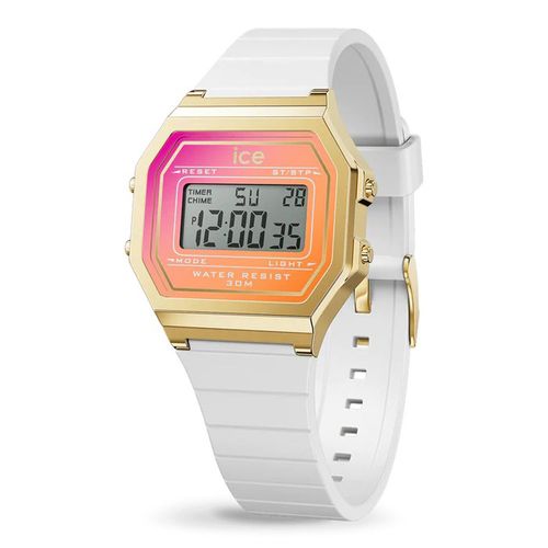 Montre Femme Ice Watch Digit Retro S White Sunkissed