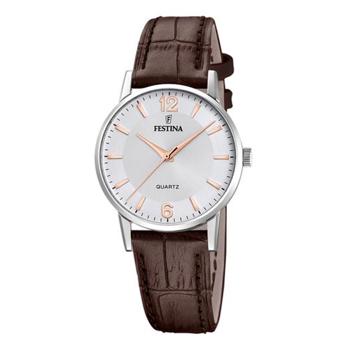 Montre Femme Festina Classique Cuir Marron