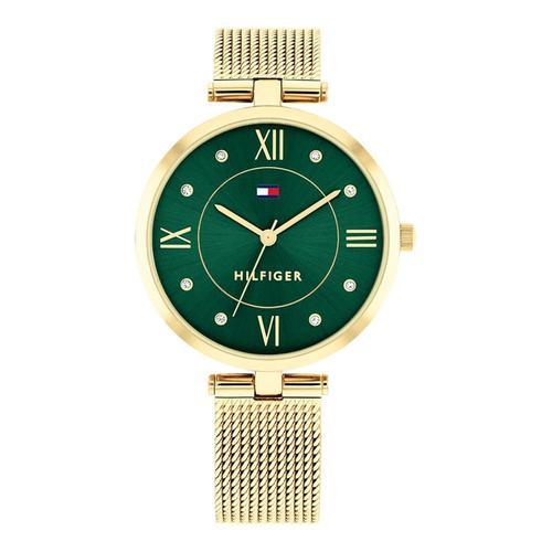 Montre Femme Tommy Hilfiger Ella Acier Doré Maille Milanaise