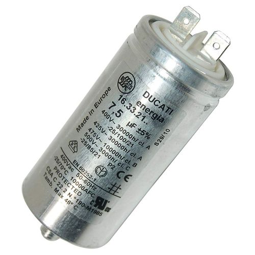 Condensateur 7.5µF d'origine Sèche-linge (C00119849 ARISTON HOTPOINT INDESIT)