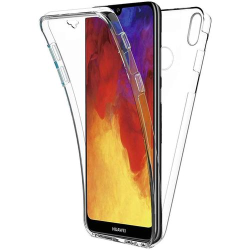 Housse Coque Etui Huawei Y6 2019, Silicone Transparent 360 ° Coque Intégrale Coque Etuis Huawei Y6 2019 Coque Silicone Housse Coque Etui Case.