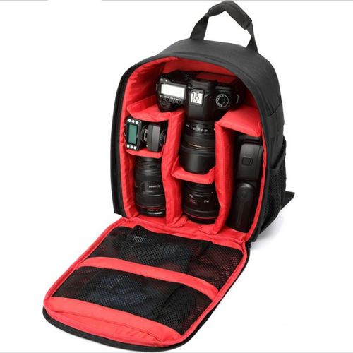 Sac à dos pour appareil photo DSLR Noir / rouge