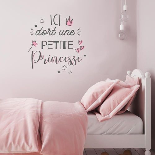 Sticker Ici Dort Une Princesse