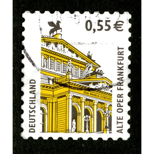 Timbre Oblitéré Deutschland, Alte Oper Frankfurt, 0.55 E