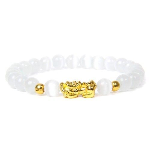 Bracelets En Obsidienne Pour Femmes, Bijou Pixiu, Pierre Naturelle, Perles De Bouddha, Six Gromotto