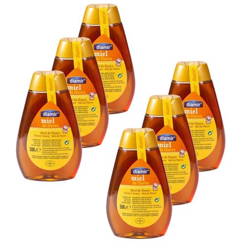Lot 6x Miel De Fleurs - Squeezer 500g