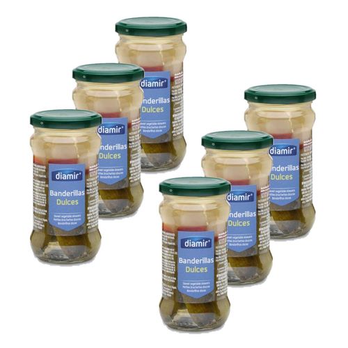Lot 6x Banderilla / Brochette Douce - Bocal 295g
