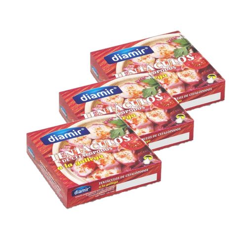 Lot 3x Poulpe À La Gallega - Boîte 266g