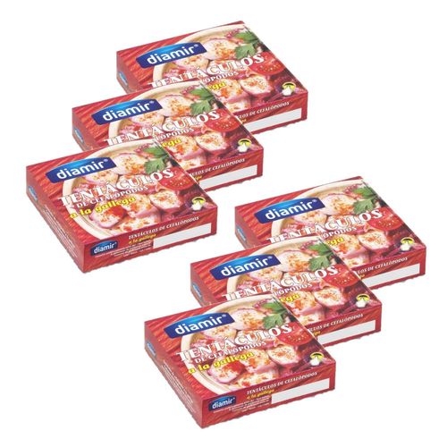 Lot 6x Poulpe À La Gallega - Boîte 266g