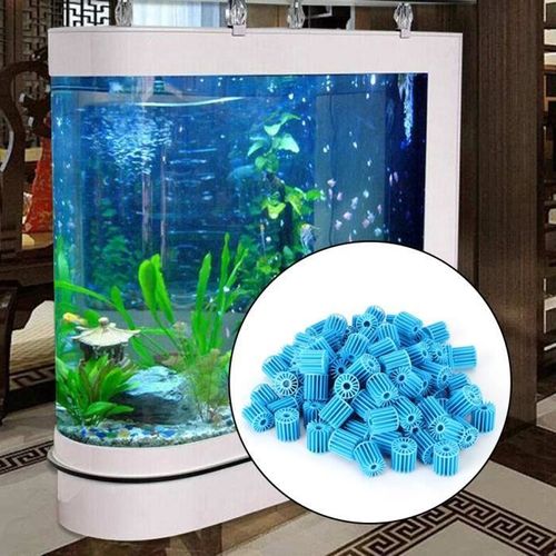 Set Aquarium Filtre Bio Balls Portable Pompe à Air Canister nettoyage Poisson filtre réservoir éponge balle Republe 50pcs 