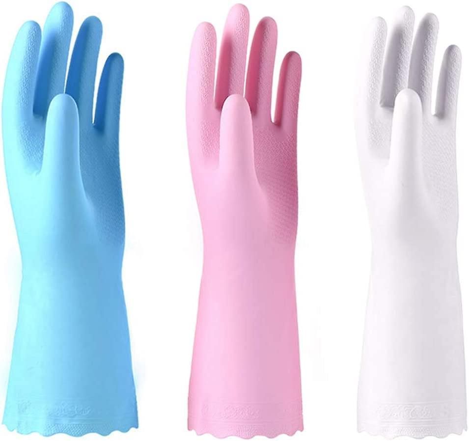 Paquet de 3 gants de nettoyage rutilisables sans latex avec...