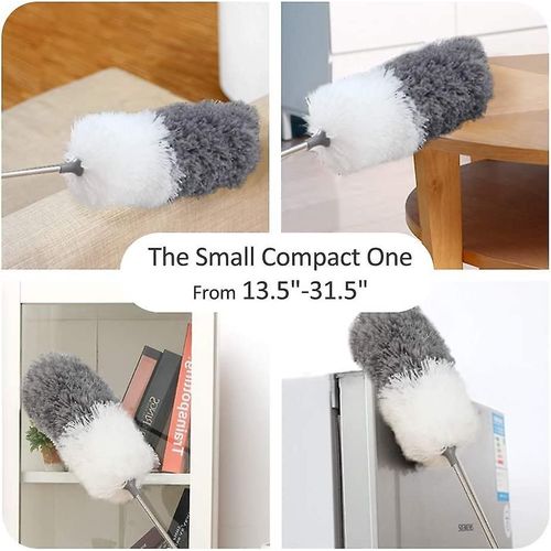 Kit dépoussiéreur télescopique en toile d'araignée avec tête de loup pliable et lavable - 252 cm