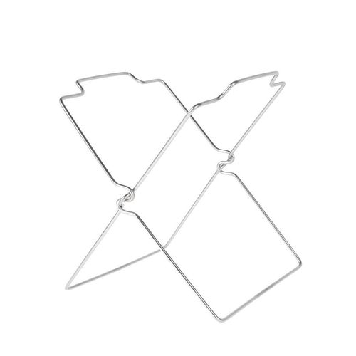 Support suspendu pour sacs en plastique : acier inoxydable, pliable