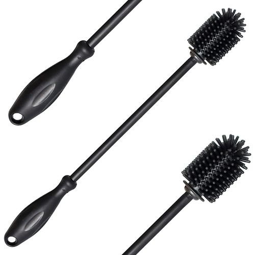 Brosse à bouteille d'eau en silicone pour bouteilles de sport, vases et verrerie