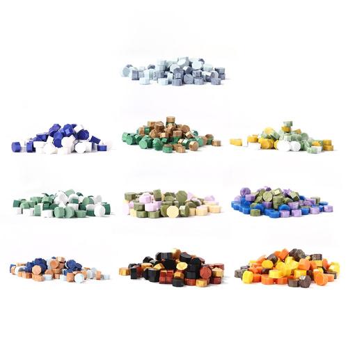 100 Pièces Octogonales Étanchéité Cire Perles Pour Bricolage Artisanat Enveloppe Mariage Carte Postale Faisant Des Outils Antique Cire Sceau Timbre Tablette Pilule