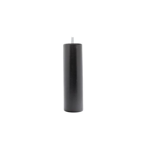 Lot De 4 Pied De Lit En Bois De Hêtre, ¿ Hauteur 20 Cm ¿ Laque Noir ¿ Vis M8x20