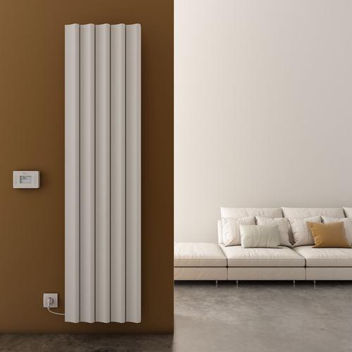 Carisa Boreas S Radiateur Électrique Vertical -Éco-énergétique, Design Moderne, Blanc, 180 x 46 cm