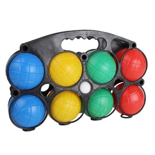 Jeu De Boules De Pétanque En Plastique Pour Enfants - Legler - Kit De 8 Boules Et Un Cochonnet Coloré