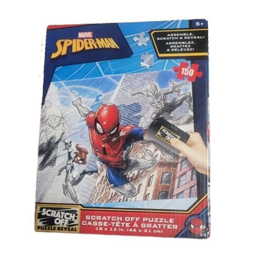 Puzzle Spiderman À Gratter - Marvel - Dessins Animés Et Bd - Enfant - Moins De 100 Pièces