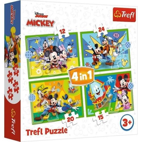 Trefl Mickey Mouse Puzzle 4 En 1 Mickey Entre Amis 68 ?L?Ments - 5900511346169
