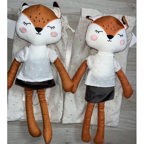 Doudou Renard Vertbaudet Lot De Deux Peluches Renardes Poupées Jouets 
