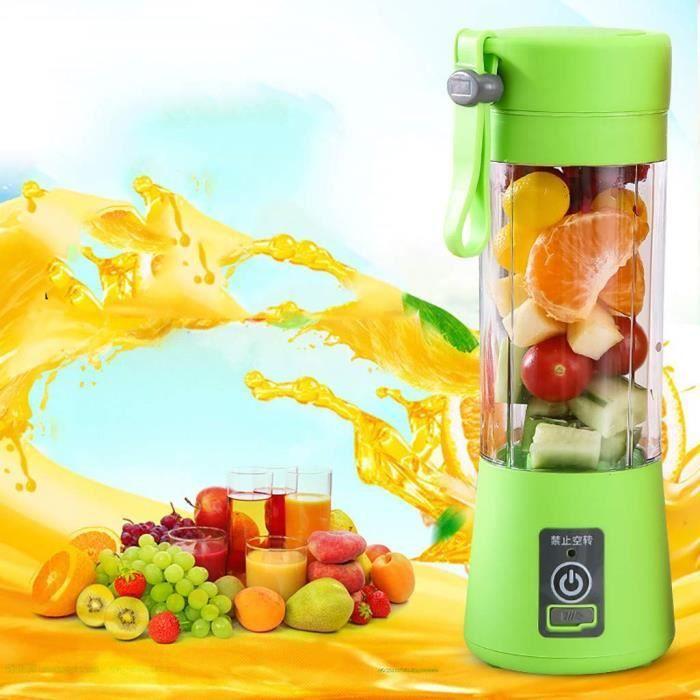 Bouteille mixeur, extracteur de jus de fruits, 380 ml portable
