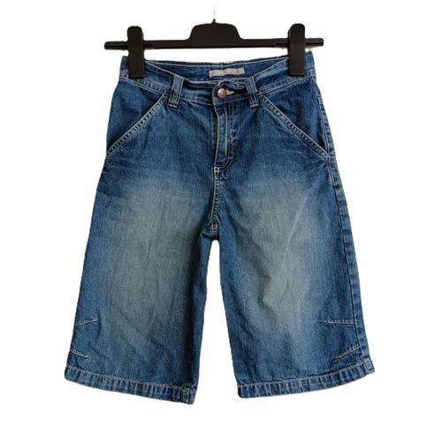 Bermuda En Jean Bleu Delave. 3 Suisses. Coton. Taille 12 Ans