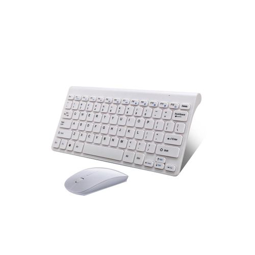 Ensemble bureau de jeu souris et clavier sans fil - Blanc