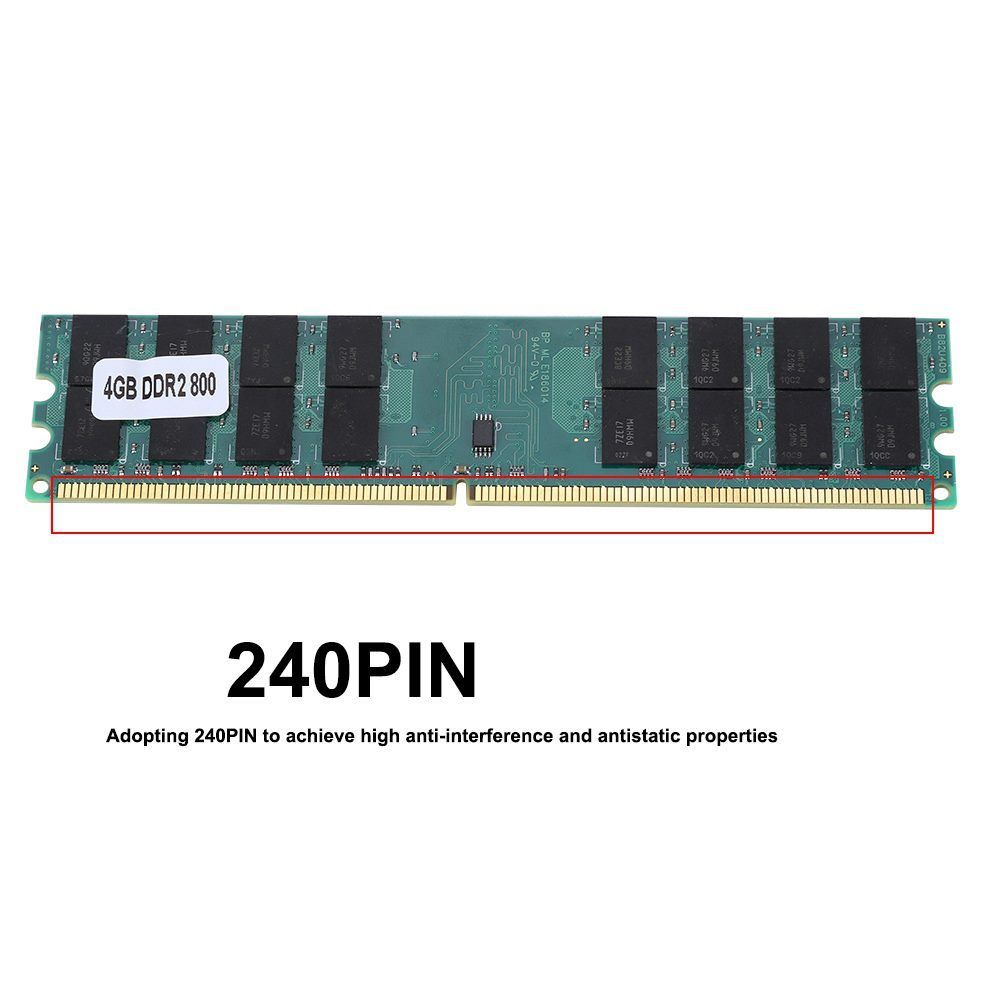 Module de mmoire DDR2 de grande capacit, 4 go, 800MHz, Tra... - 2