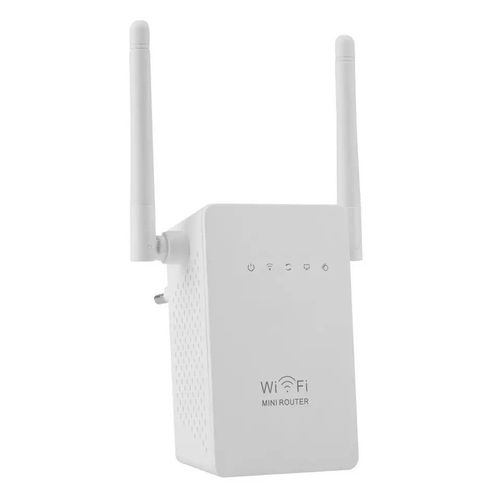 Répéteur WiFi 300Mbps, amplificateur de portée réseau, double antenne externe