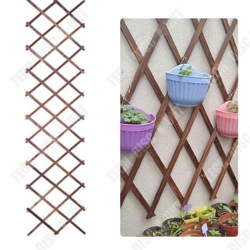Td Treillis De Jardin 82x26 Cm Pour Plantes Décoration De Jardin Extérieur Étendre Ou Raccourcir Le Support Pour Plantes Grimpantes