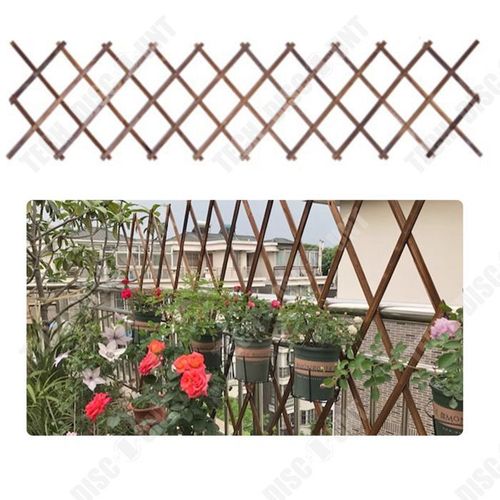 Td Treillis De Jardin En Bois Naturel 65x26cm Plante Grimpante Exterieur Decoration Jardin Extensible Exterieur Pour Vignes Et Fleur