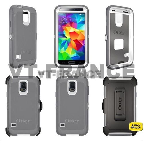 Coque Anti Choc Otterbox Defender Pour Samsung, Smartphone: Galaxy S5 Gris