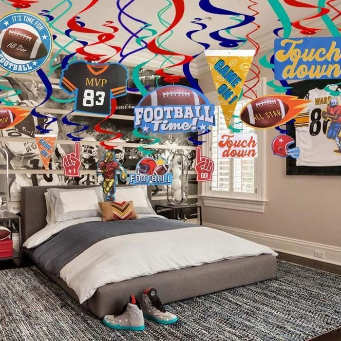 Rugby Theme Party Decoration Sports Party Anniversaire Party Swir Endus Ornement Fournitures Pour Club Home Party Boys Chambre 30pcs Rakuten