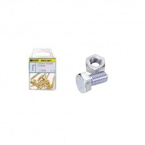 Vis à tête hexagonale zinguée Brico-self M6 x 20 mm.