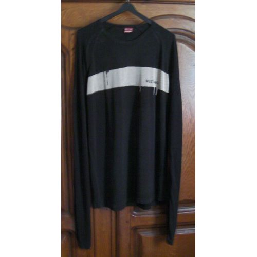 Tee-Shirt Noir Mustang - Taille L