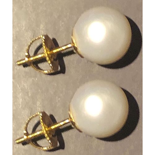 Boucle D'oreilles En Agent S925 Avec Perle Naturelle D'eau Douce