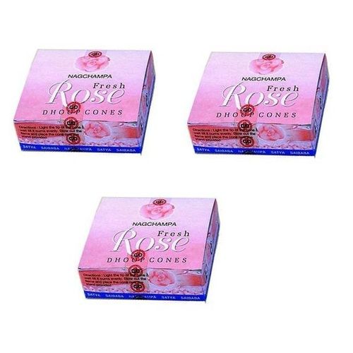 Encens Cônes Fresh Rose Satya 3 Boites