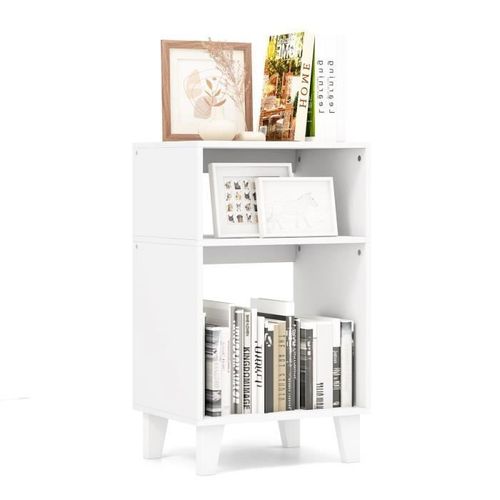 Costway Table D'appoint Moderne À 3 Niveaux, 39,5 X 29,5 X 65 Cm Pour Chambre, Salon, Bureau