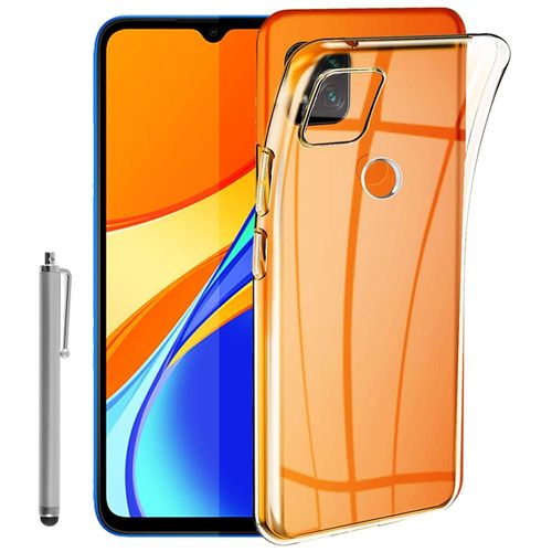 Coque Silicone Pour Xiaomi Redmi 9c/ 9c Nfc/ Redmi 9 (India) 6.53" Gel Ultraslim Et Ajustement Parfait - Transparent + Stylet