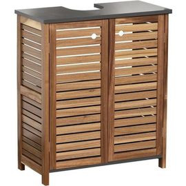 Meuble Sous Lavabo 2 Portes En Acacia