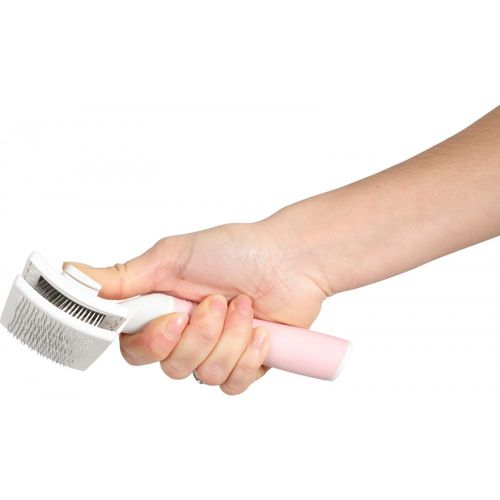 Zolux-Brosse Slicker Retractable Taille M, 9.2 X 5.5 X 17.5 Cm. Gamme Anah Pour Chats.-Zo-550005