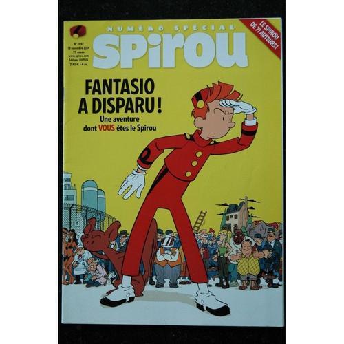 Spirou 3997 - 19 Nov. 2014 - Fantasio A Disparu ! - Numéro Spécial - 52 Pages