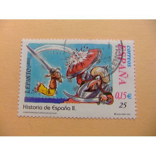 110 España Spain Espagne 2001 / Batalla De Lepanto / Edifil 3830 Fu