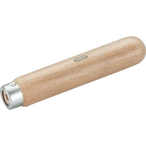 Manche en bois verni pour lime et râpe avec virole en acier - pour lime 300 mm SAM OUTILLAGE