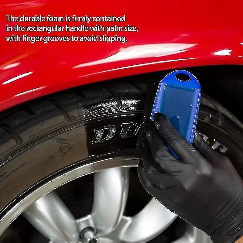 Brosse ponge  Cirer Et  Huiler Pour Pneus De Voiture Avec... - 3